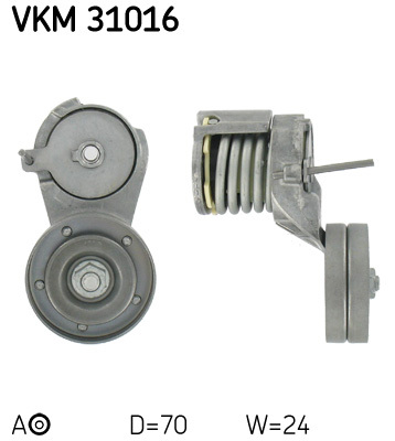 Rolka napinająca paska wieloklinowego VKM 31016 SKF